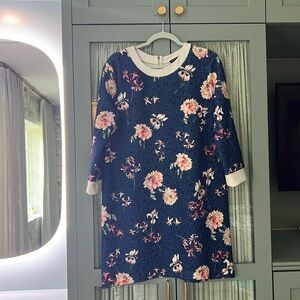 Pietro Brunelli Blue Floral Quilted Maternity Dress